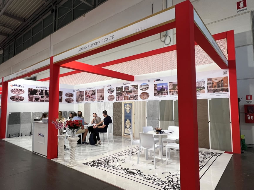 Ally stone Shines at the 2023 Marmomac in Verona, Italy