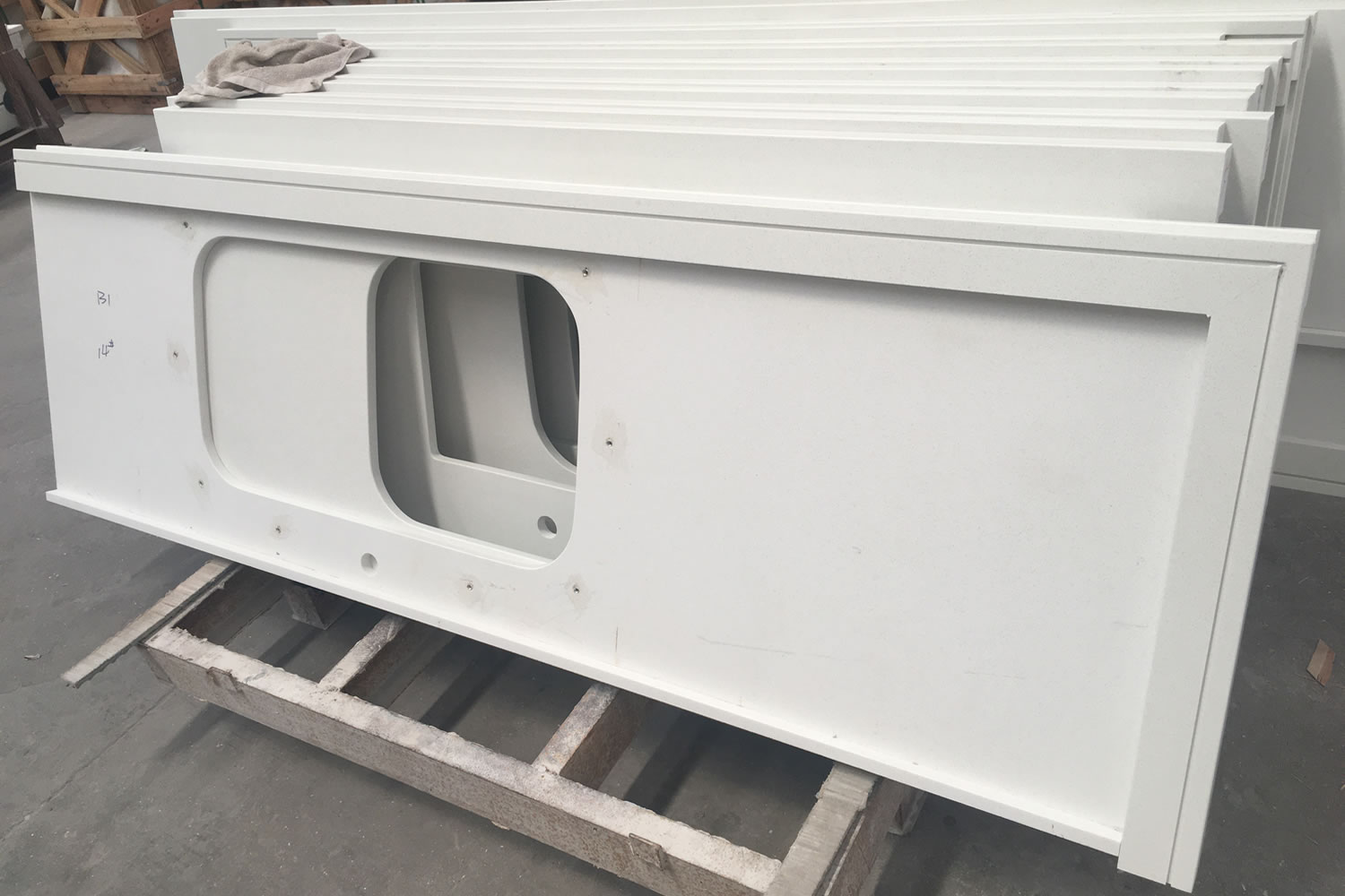 Super White Quartz Vanity Top