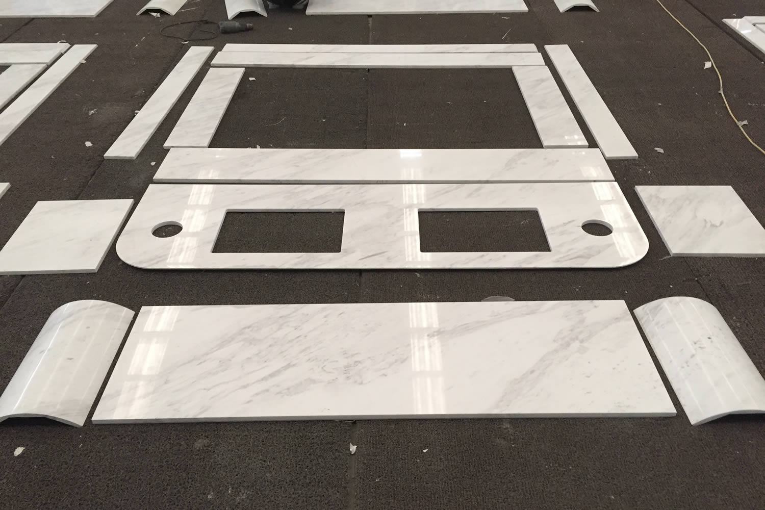 Ariston White Vanity-top