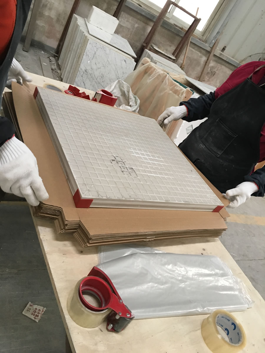 Carrara White Marble Ceramic Composite