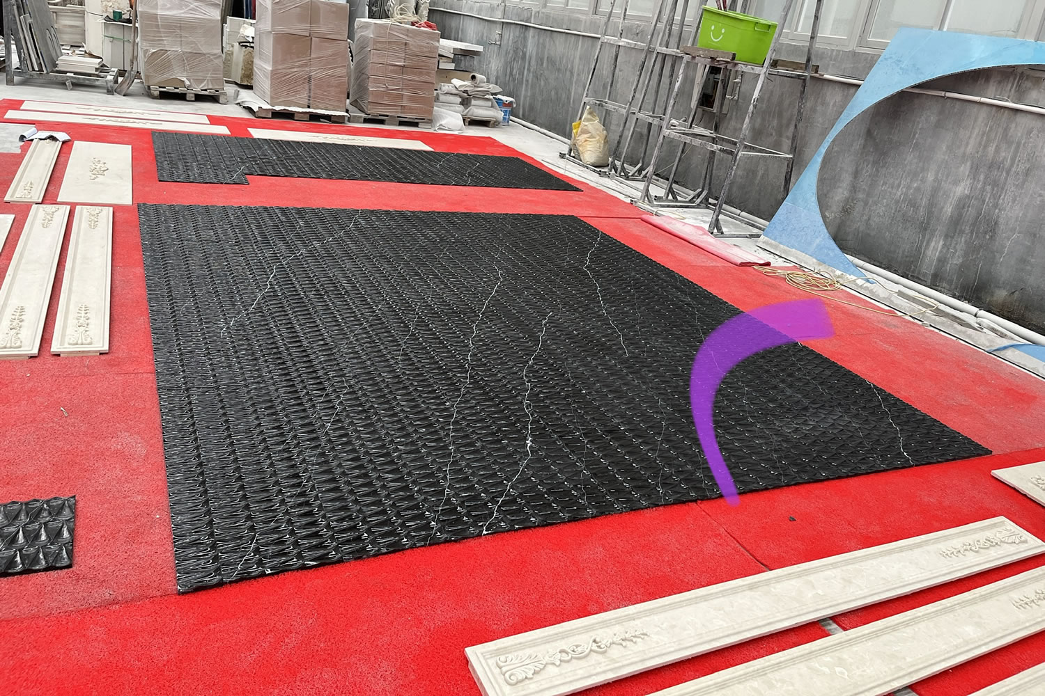 Nero Marquina CNC Carving-01