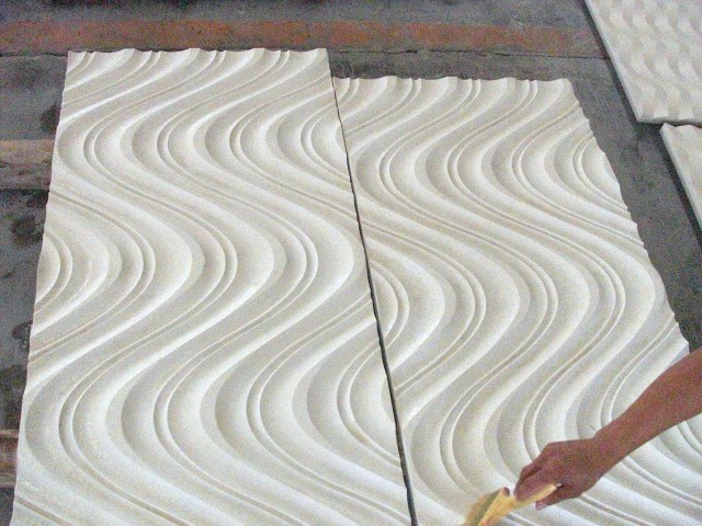 White Limestone CNC Carving-02
